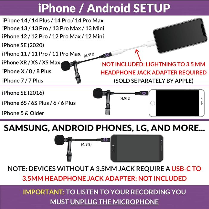Zestaw mikrofonu przypinanego do klapy Purple Panda  OLX Shipping