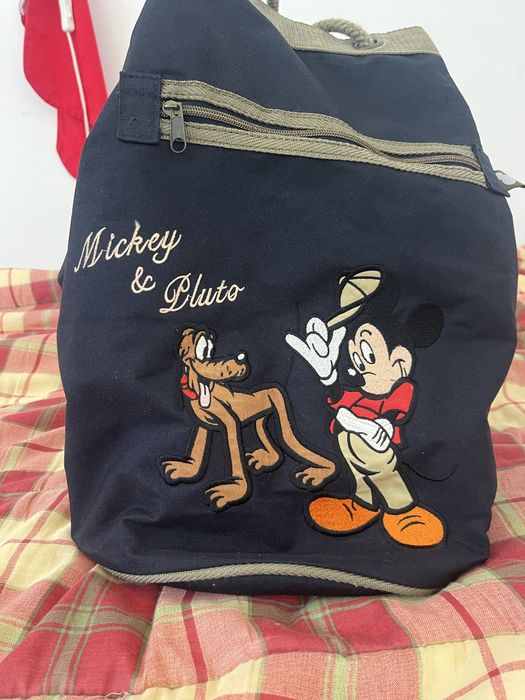 Mochila/Saco da Disney Mickey e Pluto vintage