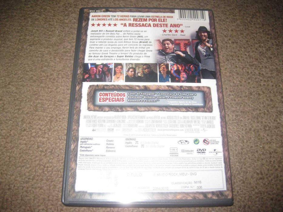 DVD "É Muito Rock, Meu!" com Jonah Hill
