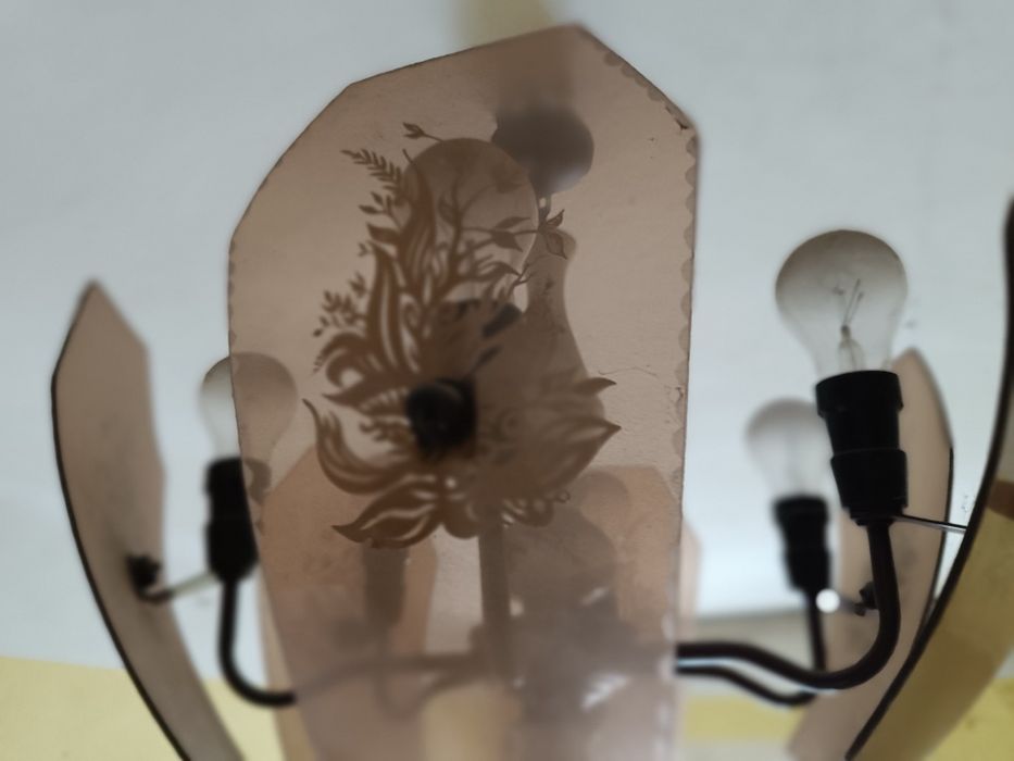 Żyrandol, lampa wisząca prl