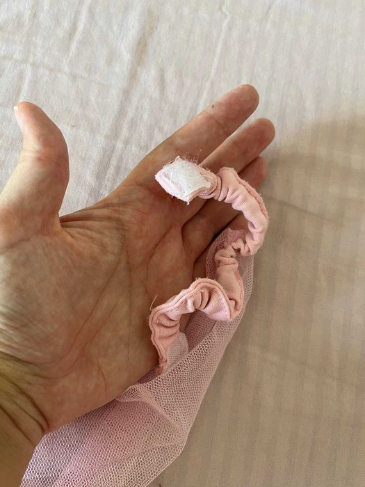 Vestido de princesa Vertbaudet rosa com lantejoulas e capa 8-10 anos