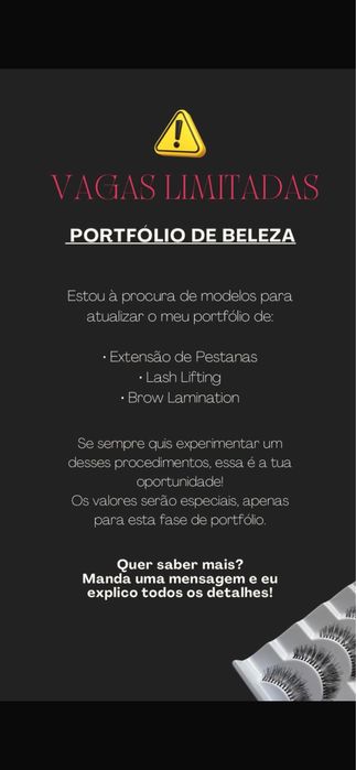 Pestanas e sobrancelhas !