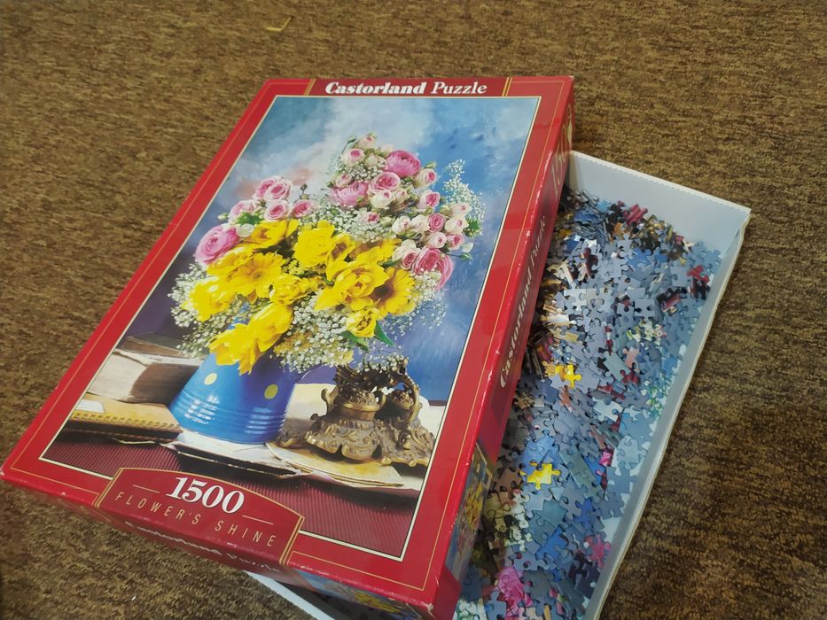puzzle kwiaty 1500 elementów