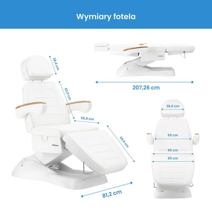 Кушетка косметологічна електрична Marcel, 3 мотори