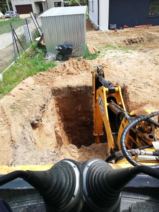 Usługi koparko-ładowarką