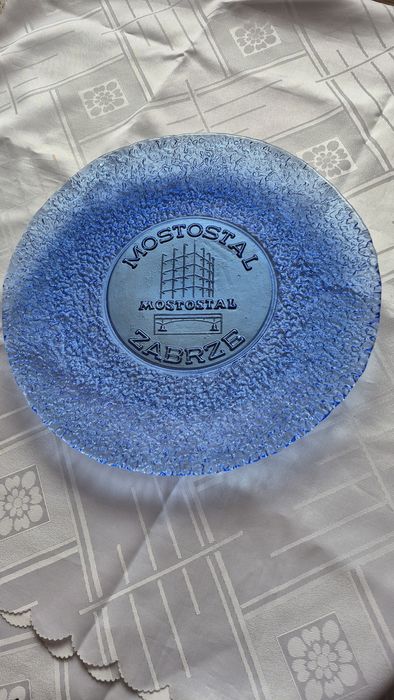 Ząbkowice niebieska patera okolicznościowa ,,Sahara"J.S.Drost.