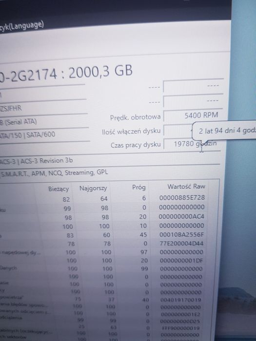 Dysk twardy HDD  2 TB 2,5' Seagate Skyhawk PC Laptop Xbox PS4 NAS