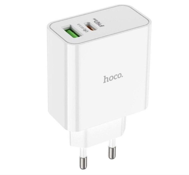 Потужний Зарядний Пристрій PD65W/QC3.0 Hoco C113A+кабель Type-C-Type-C
