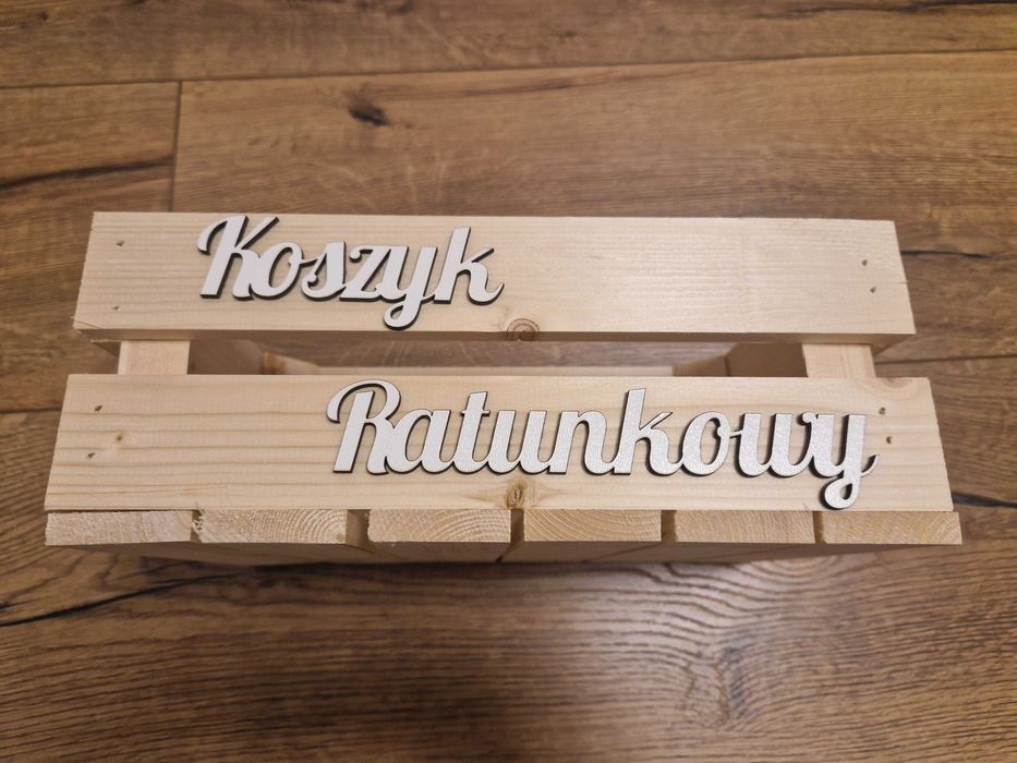Koszyk ratunkowy drewniany