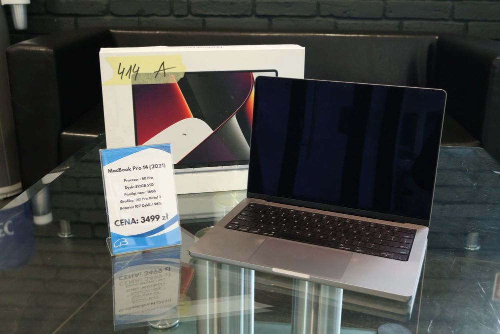 FV 23% | Apple MacBook Pro 14” M1 Pro 2021 | 16GB/512GB| Bateria 96%