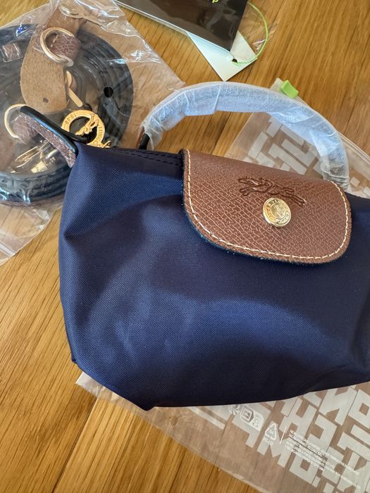 Mala longchamp mini azul marinha
