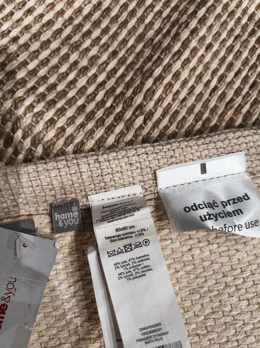 Dywan Boho z juty nowy z metką Home and You 60x90cm