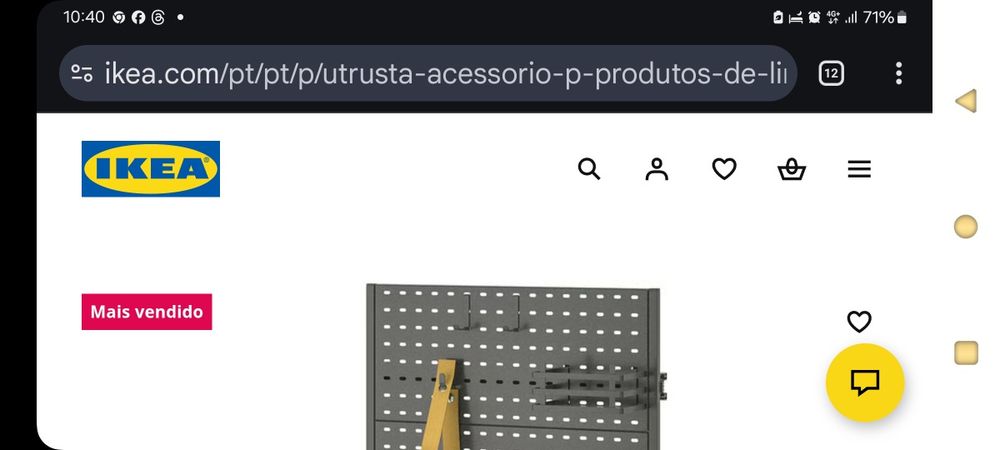 UTRUSTA Acessório p/ produtos de limpeza, 140 cm Ikea
Acessório p/ pro