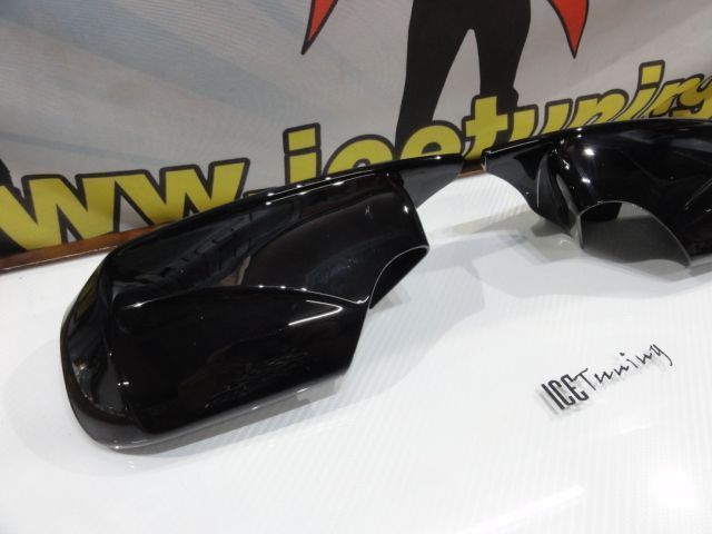 Capas, carcaça de espelhos M4 look em preto brilhante BMW E46 1998-2007, E39 1996-2003
