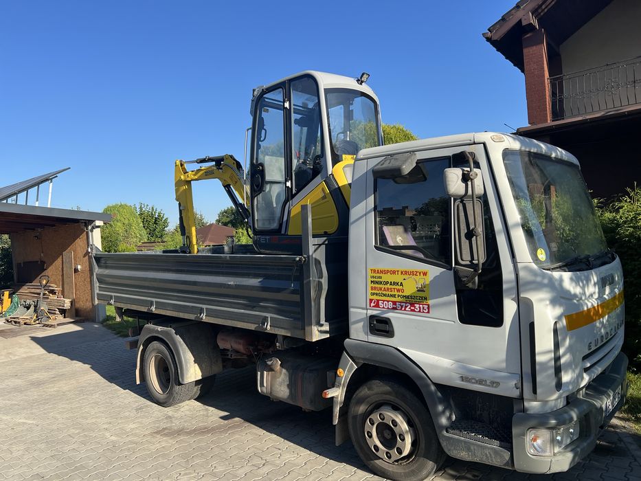 Usługi minikoparką, transport kruszywa