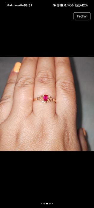 Anel de Ouro com pedra