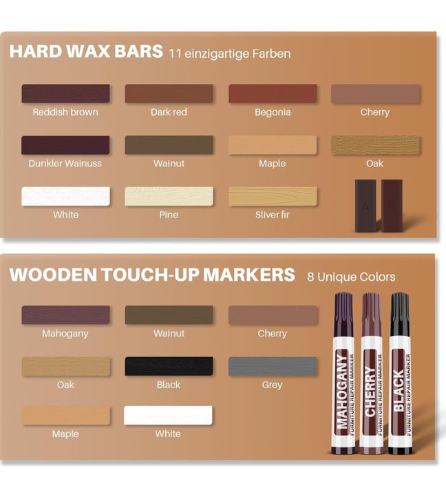 Zestaw naprawczy do podłóg/mebli z drewna