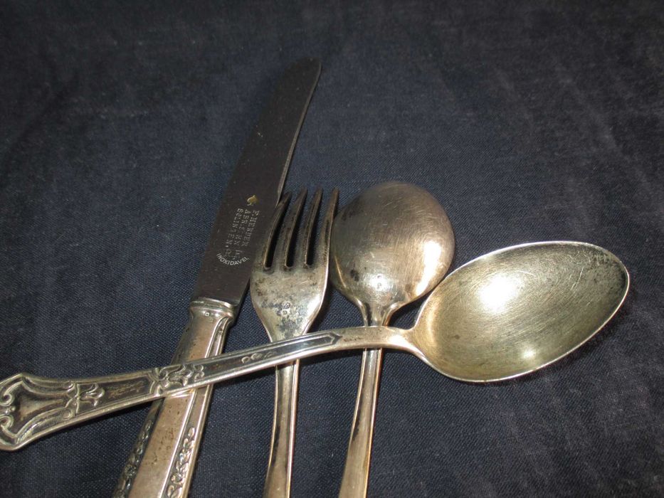 Conjunto de Talheres Peças em Prata e Bronze Vintage