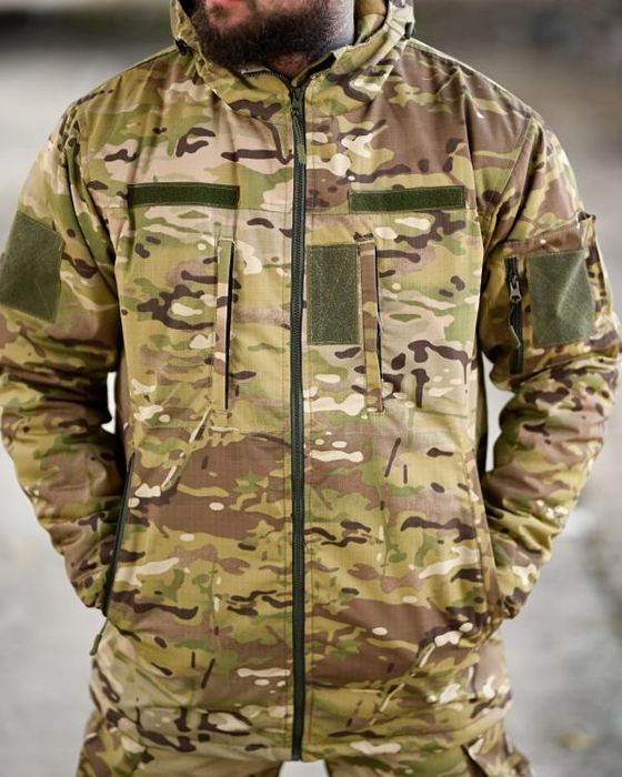 Тактичний зимовий костюм мультикам утеплений військовий до -20 спраажн