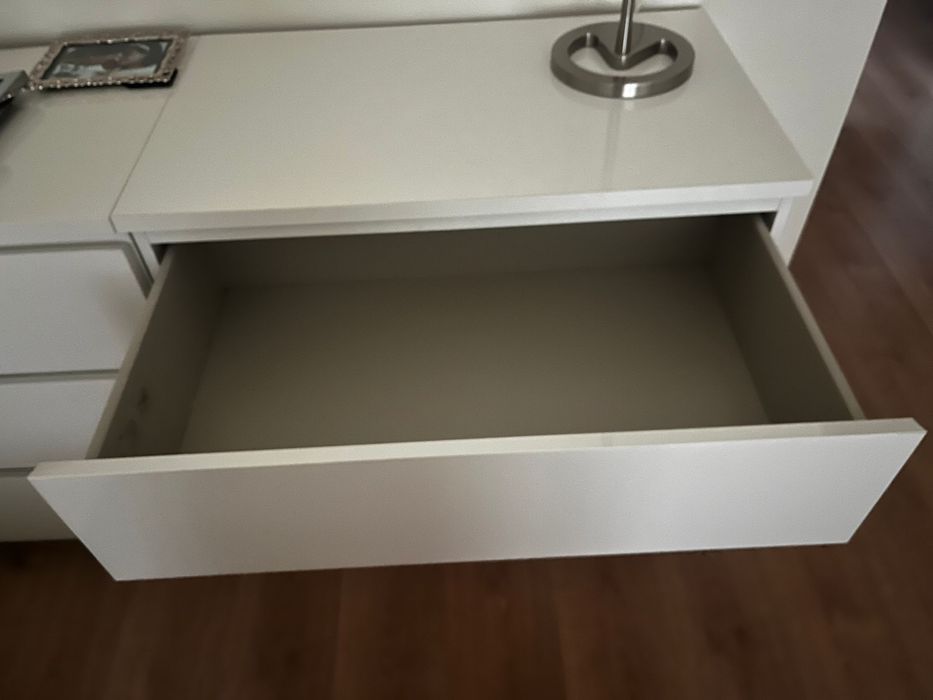 Cómodas brancas malm ikea