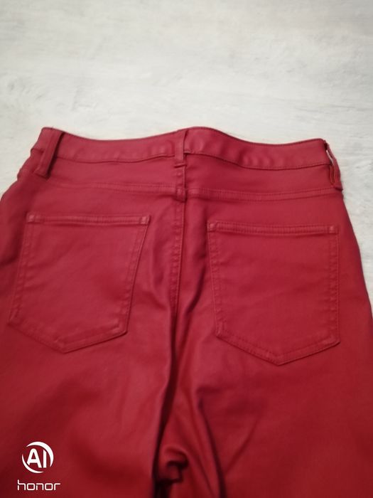 Spodnie damskie, rurki, casual, czerwone,F&F,s