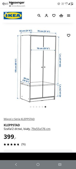 Szafa Ikea nowa zapakowana