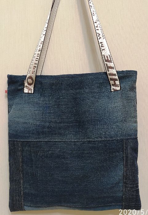 Jeansowa torebka / prezent/handmade /681