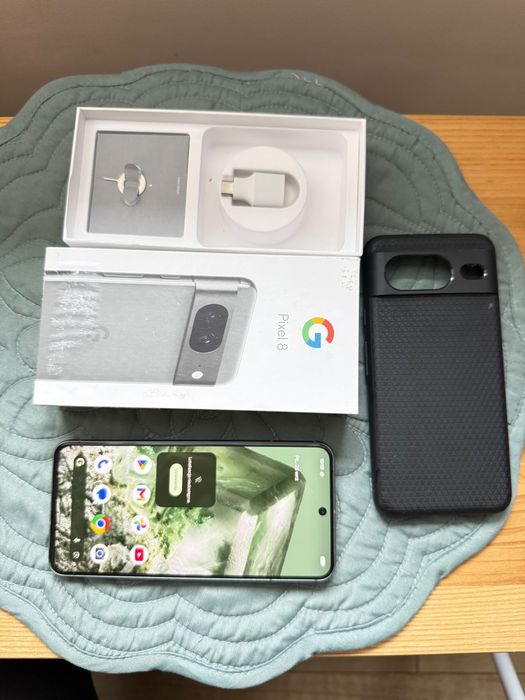 Google Pixel 8 8GB/128GB Hazel komplet etui