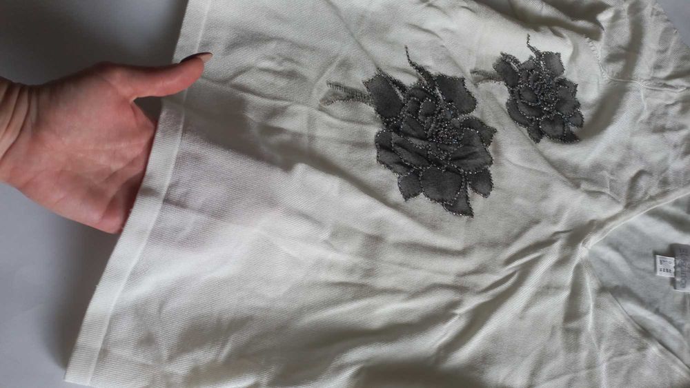 Осіння  бііла  кофта  вагітним нова 50 52 розмір