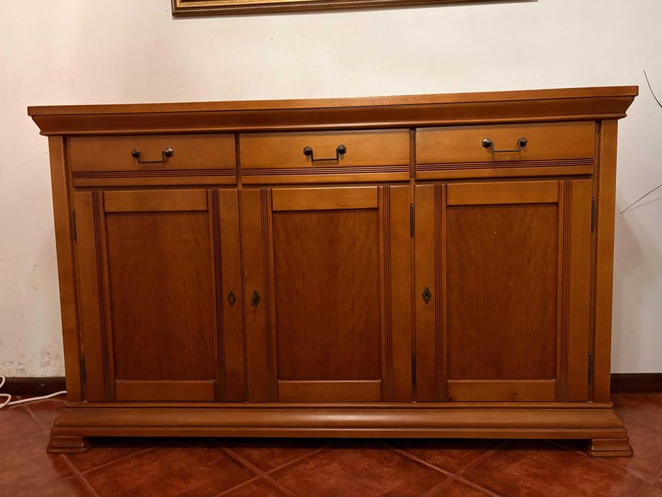 Cómoda madeira cerejeira maciça - 6 gavetas