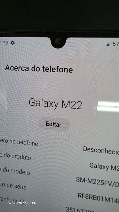 Samsung M22 128gb usado