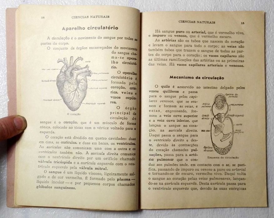 Livro Ciências Naturais (caderno mui antigo)