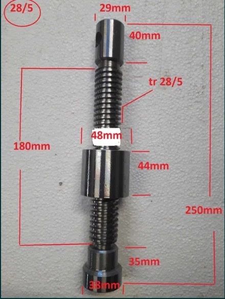 Гвинт 28 винт трапеция вайма струбцина