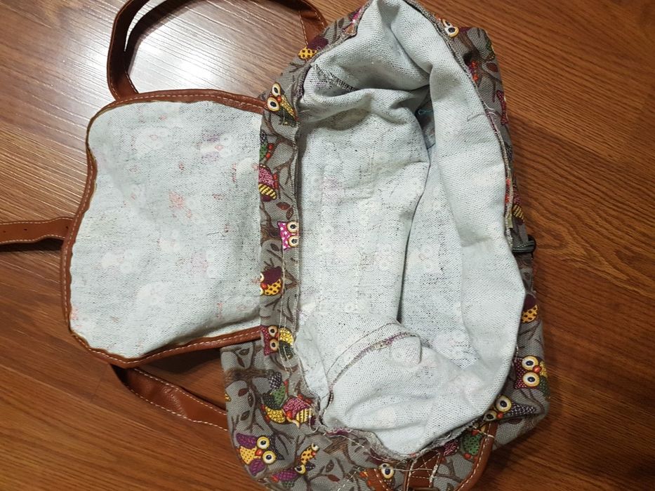 Наплічник тканинний, принт ,,Сова,,