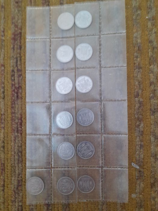 Продам погодовки монет номіналом 1, 2, 5 копійок