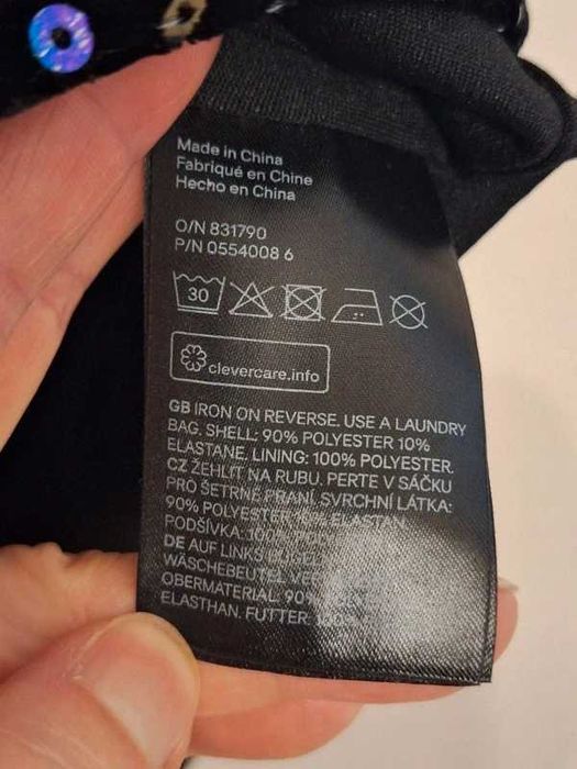 Cekinowa sukienka H&M rozm. 36