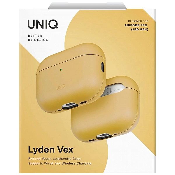 Etui UNIQ Lyden Vex na AirPods Pro 3 - żółte