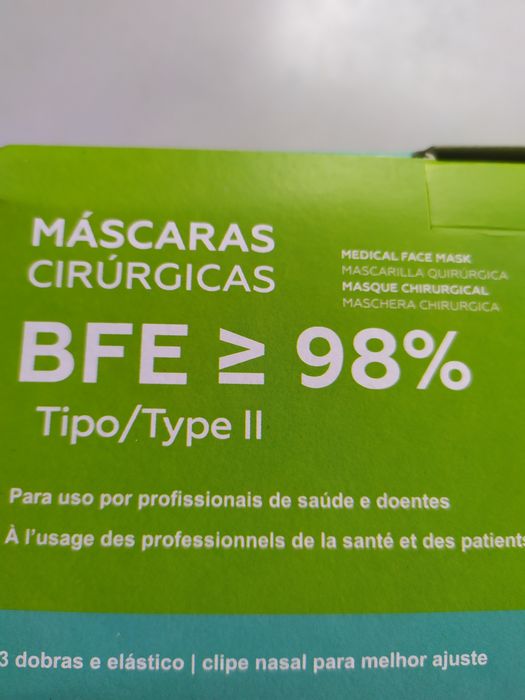 Mascaras de higiene e proteçao..
