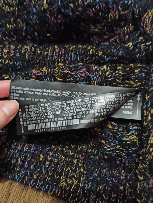 ZARA Жіночий светр в'язаний кроп, розмір S