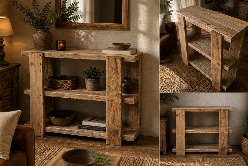 Movel rustico em madeira