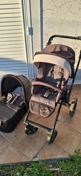 Carrinho de bebe com ovo