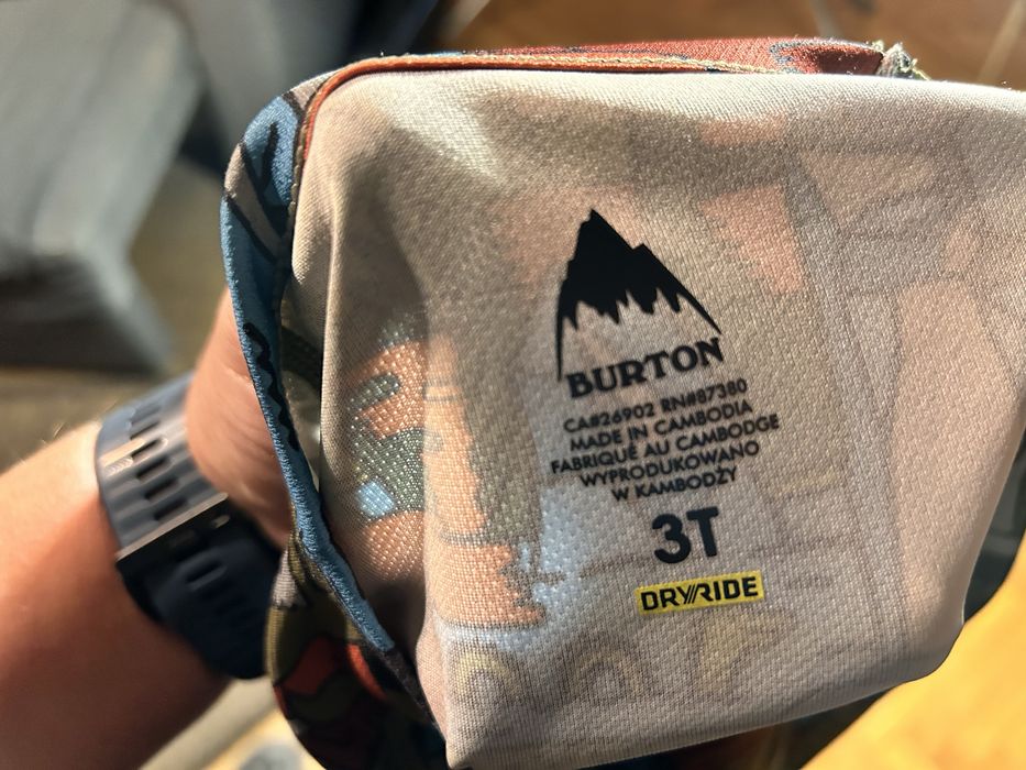 Bielizna termiczna dziecieca Burton rozmiar 3T