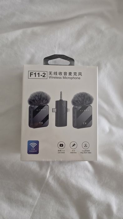 Microfone Sem Fios - Compatível com Android e Apple