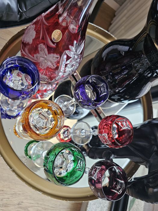 6 copos vintage -  Cristal 24%Pbo
