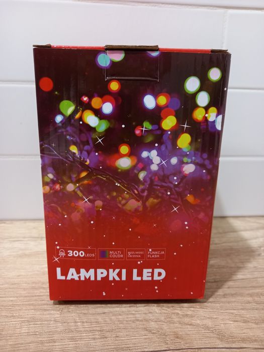 Lampki choinkowe 300 led flash multicolor