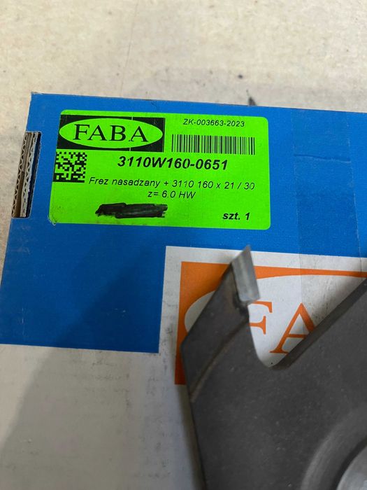 FABA frez nasadzany 3110 160x21/30