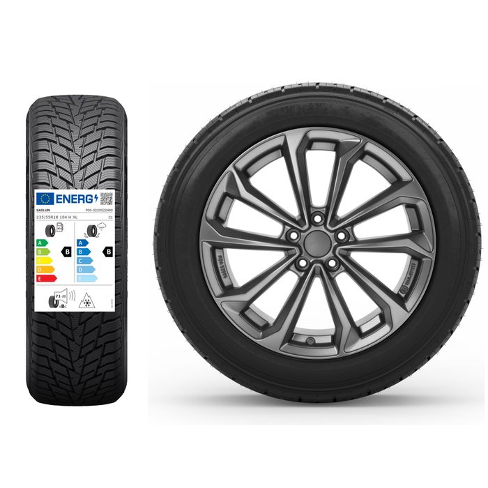 Pasuje do Kia Sportage 18" koła zimowe Sailun 235/55R18 Grafit ECE do 2026