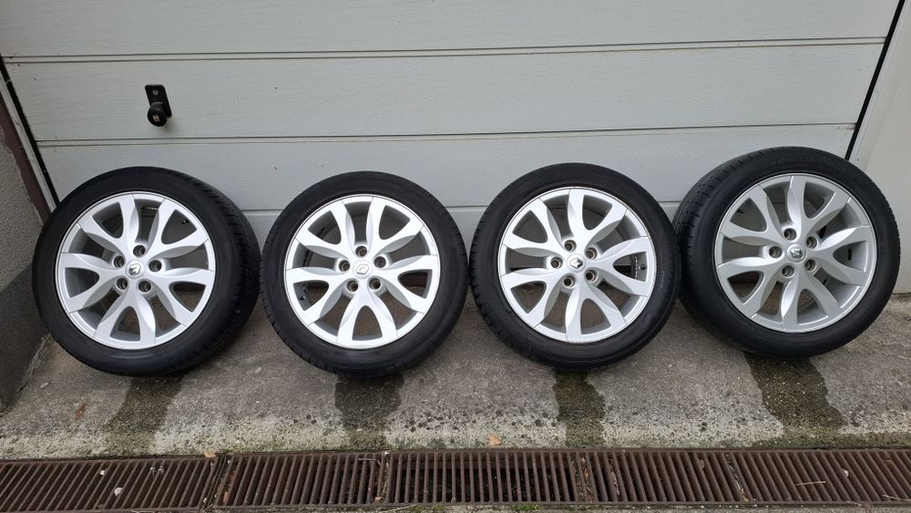 Felgi z oponami 17" Renault Laguna, Mega + śruby