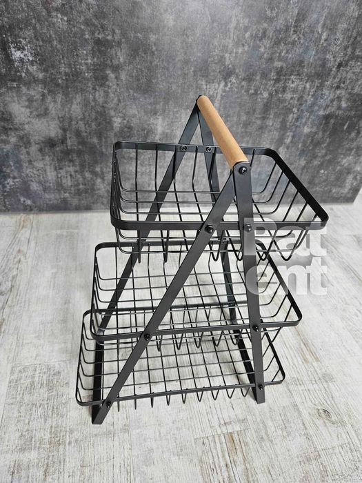 Stojak z koszykami na owoce warzywa do kuchni akcesoria 3 poziomy