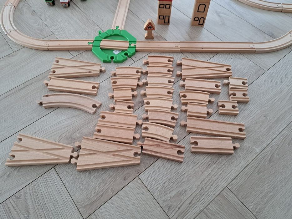 Kolejka drewniana Lillabo Ikea